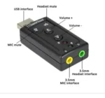 ADAPTADOR PLACA DE SOM DE AUDIO 7.1 USB KNUP HB-T64