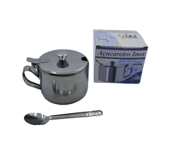 Açucareiro C Colher Inox Ud193 (2)
