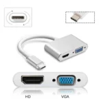 Adaptador Conversor Usb-c Tipo C Para Vga E Hdmi Tv Dmh0504 (1)