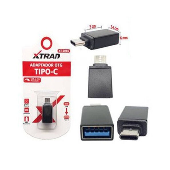 Adptador Otg Tipo C Usbxtipo C Xtrad Xt-2065