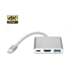 Adptador Transmissor Hdmi 4k Usb 3.1 Tipo C 3 Em 1 (1)