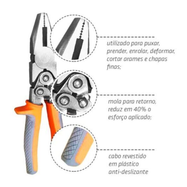 Alicate Universal Com Alivio De Força N8º (2)