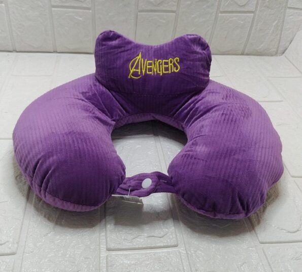 Almofada Protetor De Pescoço 33x26cm Xz-1027 Avengers-roxo (4)