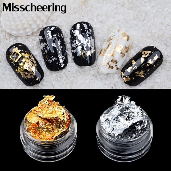 Aluminio Ouro Mezzling Decoração Unhas 3d (promoção) (1)