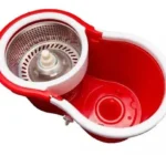 Balde Com Esfregao Mop 16l Aço Inox Ck01 23cmx25cmx44cmhao -vermelho (2)