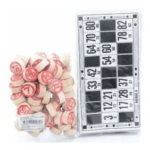 Bingo Jogo Kit 138pçs Ns-1308 Cartela Madeira E Papel (1)