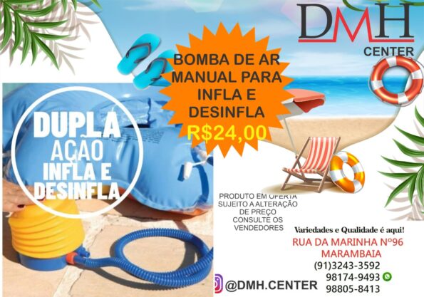 Bomba De Ar Manual 10x6cm Funs Wellmix Wx5506 (2)