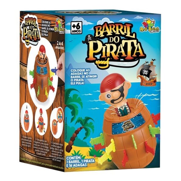 Brinquedo Barril Pula Pirata Fu3254 (2)