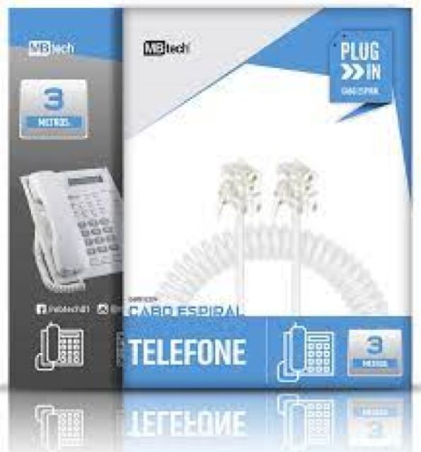 Cabo Espiral Para Telefone 3 M Mbtech (2)