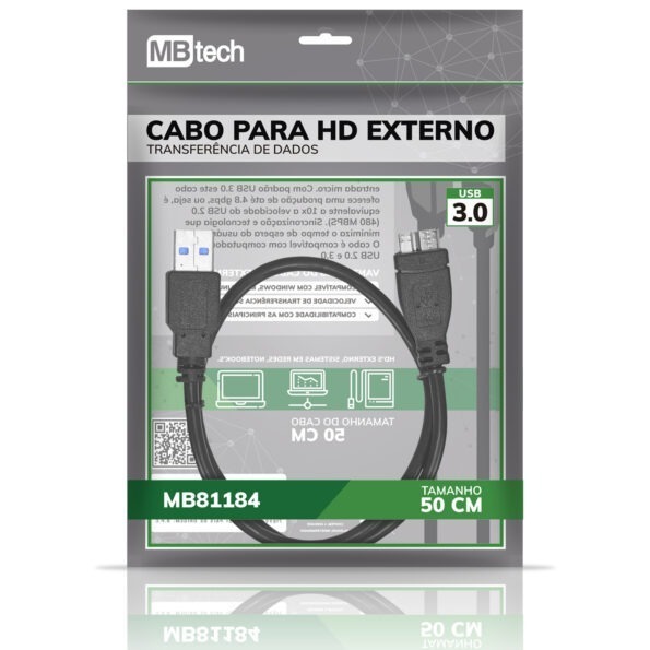 Cabo Para Hd Externo 3.0 50cm Mbtech Mb81184 (1)