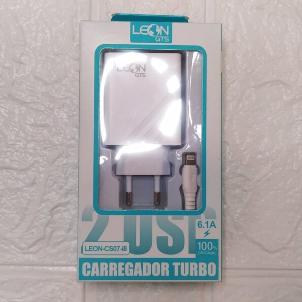 Carregador Turbo 6.1a 2usb Cs07-i8 Iphone Leon (2)