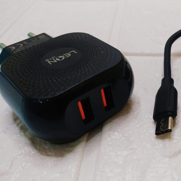 Carregador Turbo Dual Usb 5.8a Leon Tipo C (1)