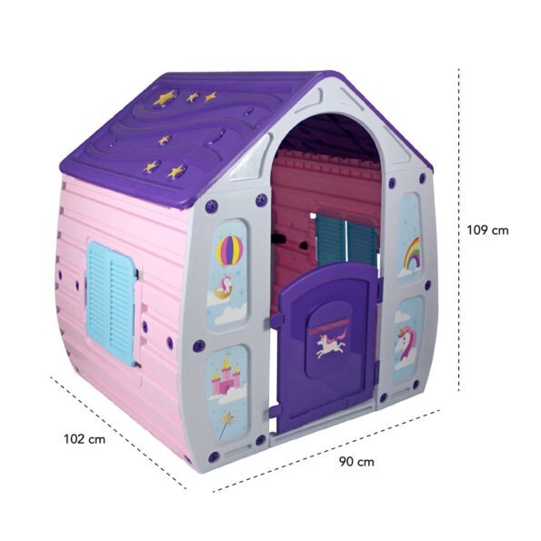 Casinha De Brinquedo Unicornio Bel 560000 102cmx90cmx109cm (4)