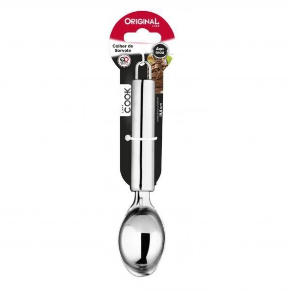 Colher Para Sorvete Em Inox Original Line Cook 19,5cm (1)