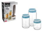 Conjunto De Potes De Vidro Azul Wx08828 425ml 660ml 1 L Splendo (3)