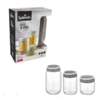 Conjunto De Potes De Vidro Cinza Wx08828 425ml 660ml 1 L Splendo (2)