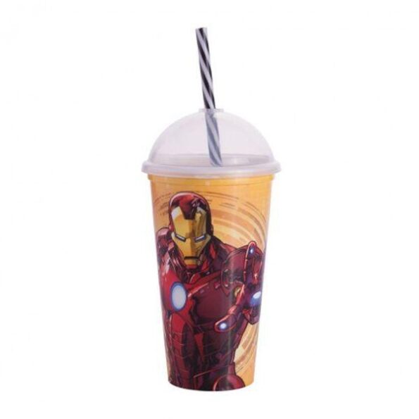 Copo Shake 500ml Personagem Homem De Ferro