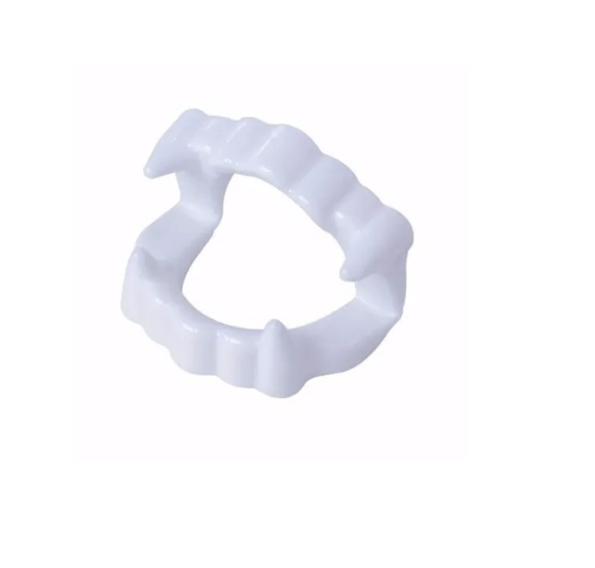 Dentadura De Plastico Branco C4pçs 6151 (1)