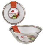 Escorredor Multiuso De Inox Para Alimentos Arroz Macarrão 25cm (1)