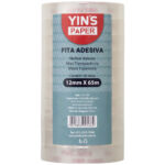 Fita Adesiva Transparente Yins Paper 1un 12mmx65mts Yp7499 (2)