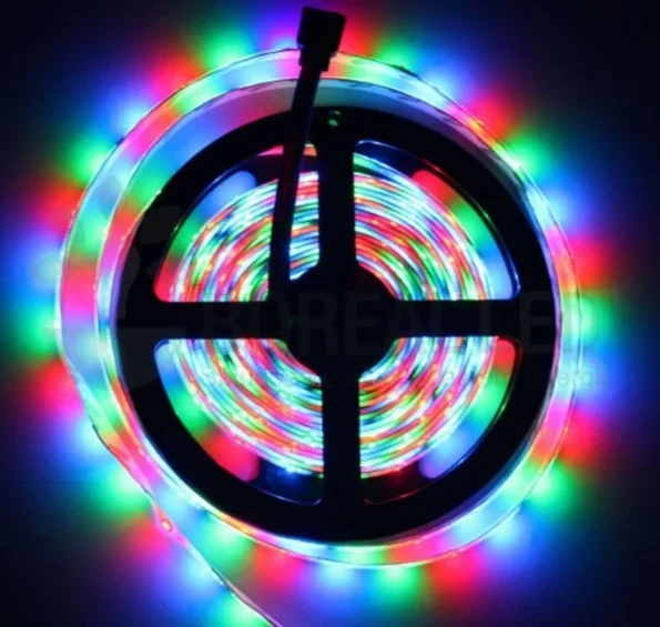 Fita Faixa De Led Strip 5m 12w 5v Ccontrole Rgb5050 Coba (7)