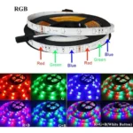 Fita Faixa De Led Strip 5m 12w 5v Ccontrole Rgb5050 Coba (1)