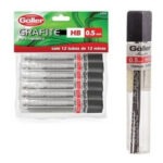 Grafite Para Lapiseira Hb 0.5mm Com 12 Tubos Na Solapa (3)