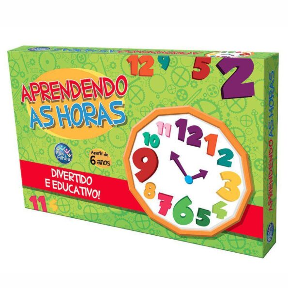 Jogo Aprendendo As Horas Super Jogos, Pais E Filhos, 2880 Pais E Filhos (2)