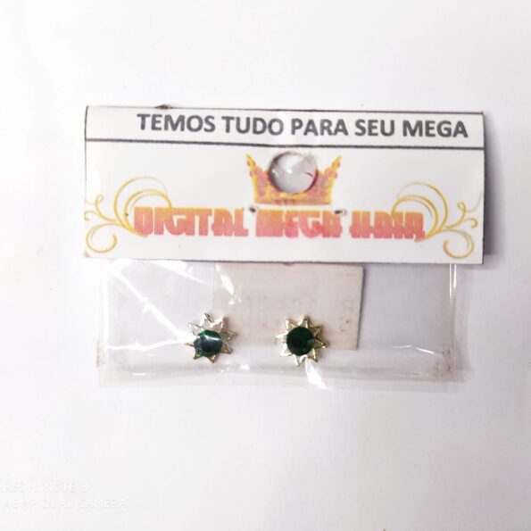 Joias De Unha Luxo Em Metal 3d – Cor ( Verde ) (1)