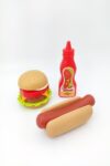 Kit Cozinha Infantil Com Hamburguer Bandeja E Acessorios Fast Food (1)