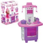 Kit Cozinha Infantil Faz De Conta Rosa- Pais E Filhos 70cm (1)