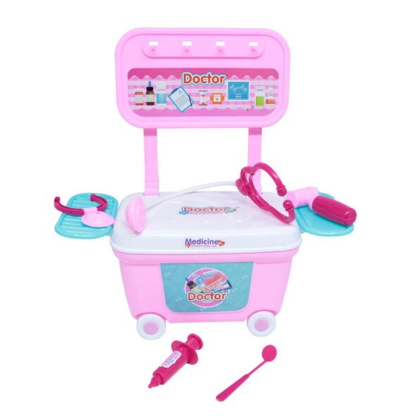 Kit Mini Carrinho Infantil Bel Brink Doutora 5 Peças Rosa (1)