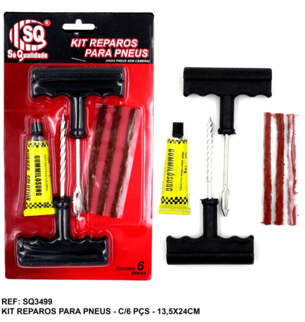 Kit Reparos P Pneus, C 6 Pçs Sq-3499 (3)