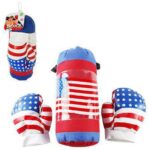 Kit Saco De Pancadas E Luva De Boxe Infantil Usa (1)