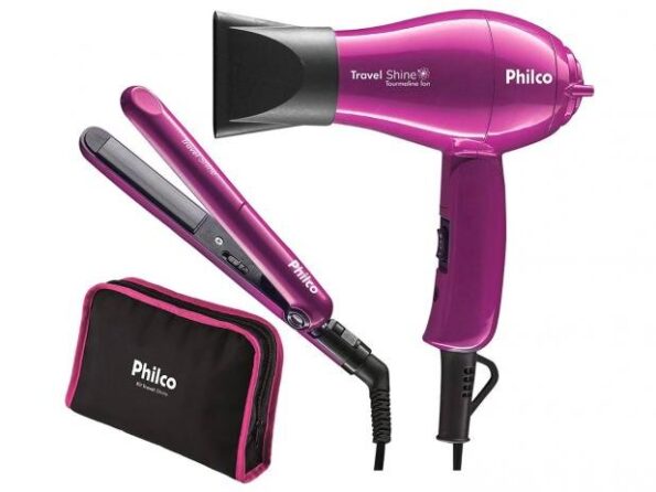 Kit Secador E Chapinha Philco Travel Shine (1)