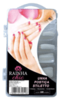 Kit Unhas Postiças Stiletto Rainha Chic