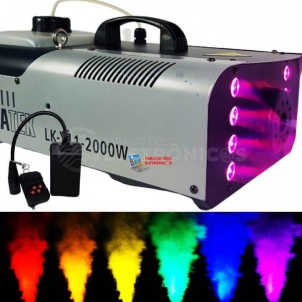 Maquina Fumaça 2000w 8 Leds Luz Rgb Profissional Projetor (1)