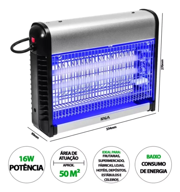 Mata Insetos Profissional 127v 16w 37cmx28cm 929239 Kala (10)