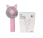 Mini Ventilador Portátil Seca Base Maquiagem Gatinho Usb (1)