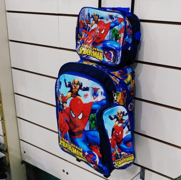 Mochila Com Rodinha Kit 3pçs Homem Aranha Da22253 Promoç Dy (3)