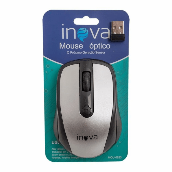 Mouse Optico Inova Sem Fio Usb Mou6923