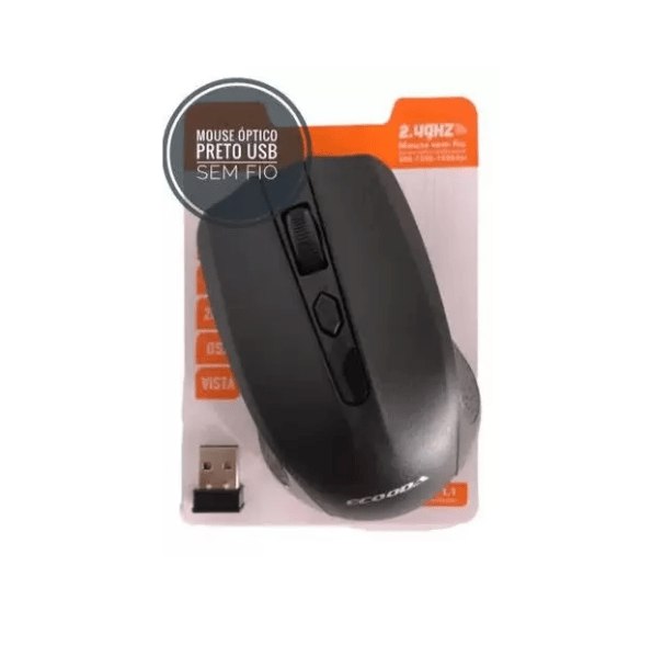 Mouse Sem Fio Ecooda 2.4g Ms8007