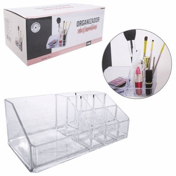 Organizador De Cosmeticos Acrilico 17,5×9,5×9,5cm 96589 (1)