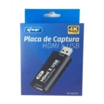 PLACA DE CAPTURA ENTRADA E SAIDA HDMIXUSB KNUP KP-AD101 4K