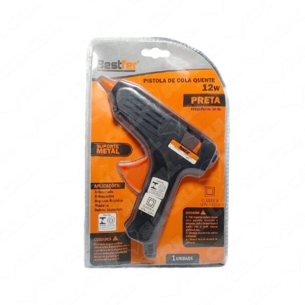 Pistola De Cola Bivolt 12w Preto Bfh1602 (1)