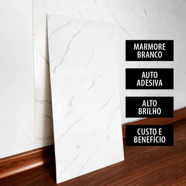 Placa Adesiva De Parede Marmore Wall De Ds11261 6un 30x60cm (6)