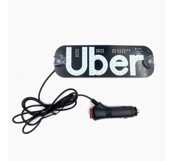 Placa De Uber Led Para Carro (1)