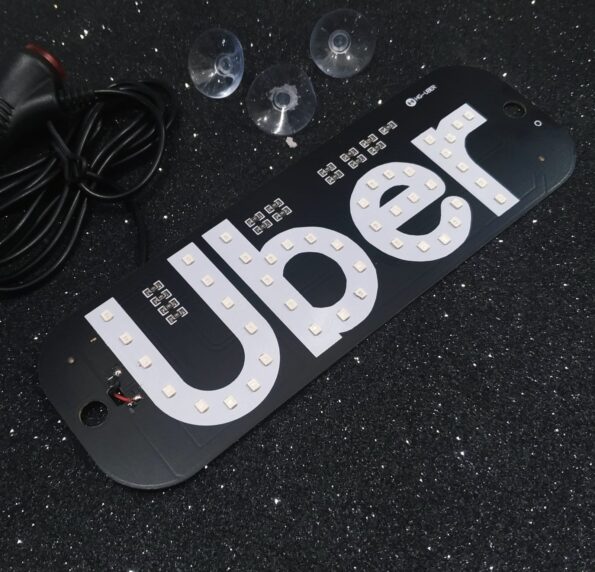 Placa De Uber Led Para Carro (4)