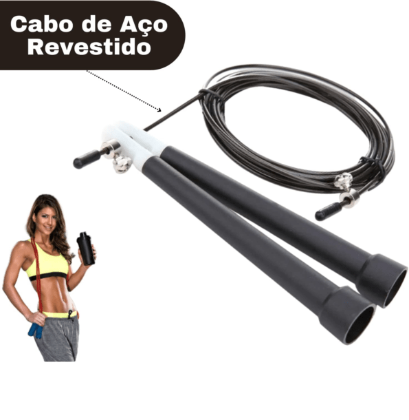 Pula Corda Para Crossfit 3m Ns-3208 Novo Seculo Aço Inox (2)