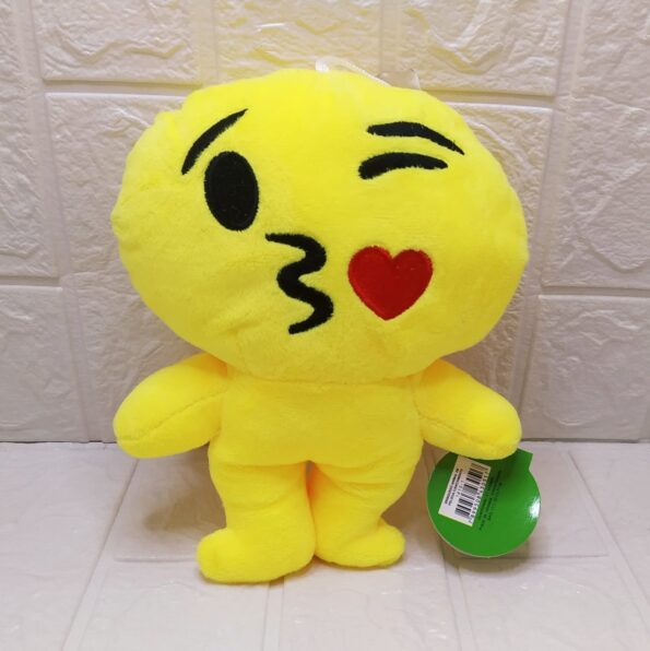 Urso De Pelucia Diversos 16cm A 22cm 1410-1 Tuka Toy – Emoji Beijinho